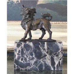 Graceful Chihuahua Bronze Sculpture After L. Carvin