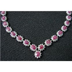 GT0005 Ruby and Diamond Necklace