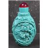 Image 1 : MWF1191 Handcarved Chinese Turquoise Blue Jade Snuff Bo