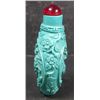 Image 3 : MWF1191 Handcarved Chinese Turquoise Blue Jade Snuff Bo