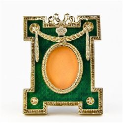 Green Enameled Faberge Frame