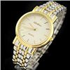 Image 1 : Unisex Silver and Gold Tone Ultrathin Wrist Watch