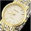 Image 2 : Unisex Silver and Gold Tone Ultrathin Wrist Watch