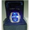 Image 1 : Magnificent Tanzanite Ring An 18K White Gold and