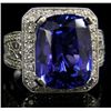 Image 2 : Magnificent Tanzanite Ring An 18K White Gold and