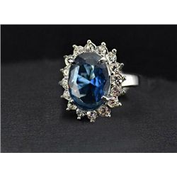 GT0522120023 Princess Dianas Style Engagement Ring blu