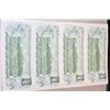 Image 2 : 1973 Canada $1 Foreign Bank Note; Lot of 4; Uncut Bills