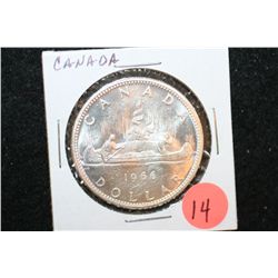 1966 Canada "Canoe" $1 Foreign Coin