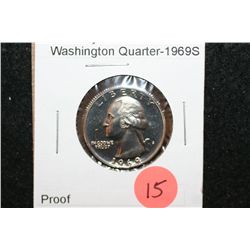 1969-S Washington Quarter; Proof