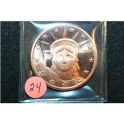 2011 Copper Round; .999 Fine Copper 1 Oz.