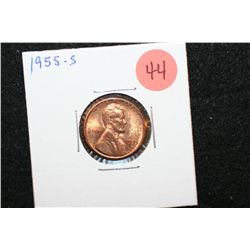 1955-S Lincoln Wheat Back Penny