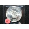 Image 1 : 1981 Silver Trade Unit Round; .999 Fine Silver 1 Oz.; Formerly Stored at US Assay Office San Francis