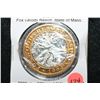 Image 1 : 1994 Fox Woods Resort State of Massachusetts Limited Edition Two-Tone $10 Gaming Token; .999 Fine Si