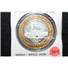 Image 1 : State Line Wendover NV Limited Edition Two-Tone $10 Gaming Token; .999 Fine Silver .60% Oz. ASW