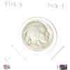 Image 1 : 1913-S BUFFALO NICKEL VARIETY TYPE 1 *EXTREMELY RARE KEY DATE FINE GRADE* RED BOOK VALUE IS $60.00!!