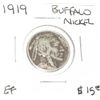 Image 1 : 1919 BUFFALO NICKEL *RARE EXTRA VERY FINE GRADE*!!
