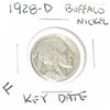 Image 1 : 1928-D BUFFALO NICKEL *RARE KEY DATE FINE GRADE*!!