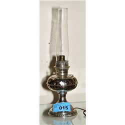 Aladdin style oil lamp converted to electricity
