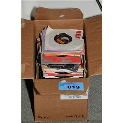 Box of collectors 45 RPM records