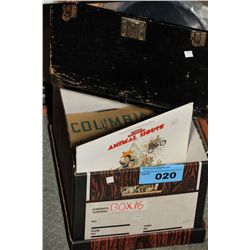 Box of collectors records