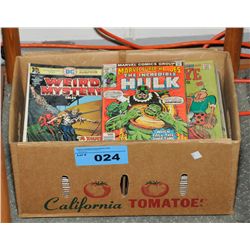 One box of vintage comics