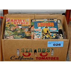 One box of vintage comics