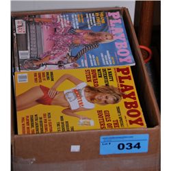 One box of vintage playboys