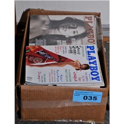 One box of vintage playboys
