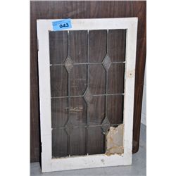 Leaded glass window