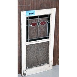 Leaded stained glass window