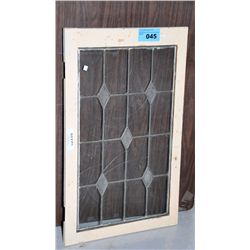 Leaded glass window