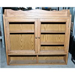 Oak wall hanging cupboard