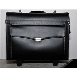 Leather attache/ carry on bag