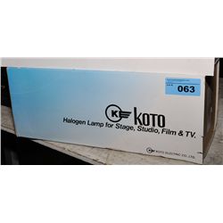 Koto halogen lamp for stage studio film and TV