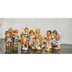 Lot of 13 Gobul west German hanging christmas