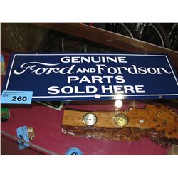 Genuine Ford motor company porcelain on metal