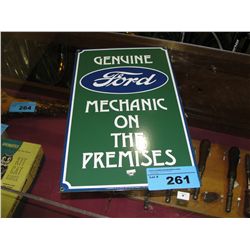 Genuine Ford motor company porcelain on metal