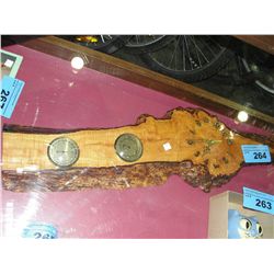 Burl wall clock
