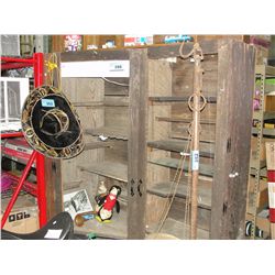 Rustic storage display cabinet