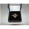 Image 1 : Yellow quartz diamond ring