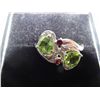 Image 1 : Peridot and diamond ring