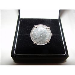 1916 silver coin ring