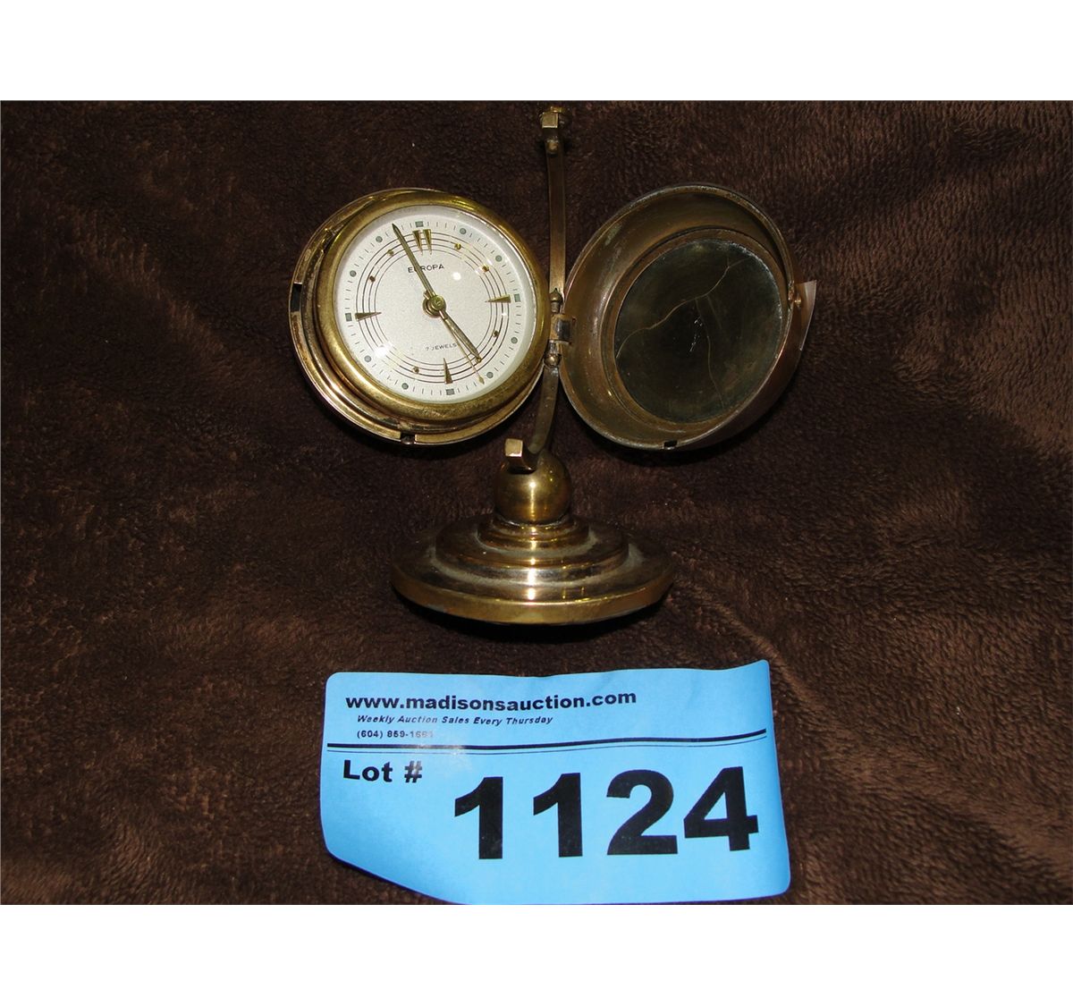 Europa 7 jewel small world globe clock