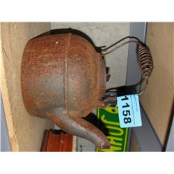 Heavy cast iron kettle
