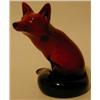 Image 1 : A Royal Doulton Flambé Figure, fox sitting he
