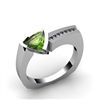 Image 1 : Genuine 1.08 ctw Emerald  Euro Shank Diamond Ring 14k