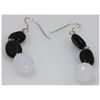 Image 1 : NATURAL 34.65 CTW BLACKONEX, SEMIPRECIOUS EARRINGS .925