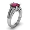 Image 1 : Genuine 1.61 ctw Ruby Diamond Ring Whte/Yllw Gold 14kt