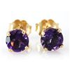 Image 1 : Genuine 1.40 ctw Amethyst Stud Earring 14k 0.86g