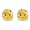 Image 1 : Genuine 3.60 ctw Citrine Stud Earring 14k 1.1g